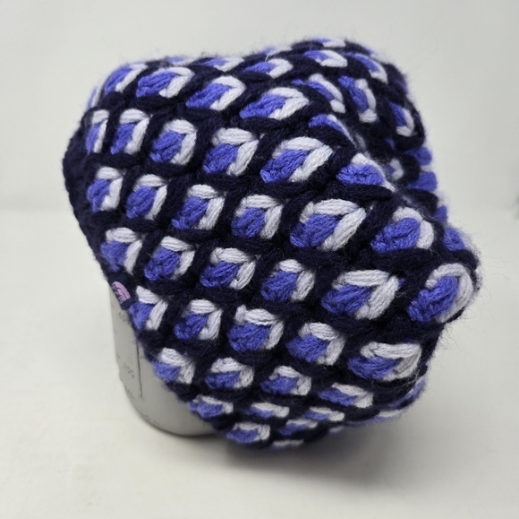 THE NORTH FACE FLEECE LINED KNITWEAR BEANIE HAT CAP CROCHET DESIGN UNISEX OS - Picture 10 of 11